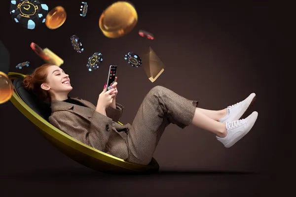 ZS777 Mobile Casino — Play anytime, anywhere A player using their smartphone during a festive local event, representing ZS777’s fully mobile-friendly casino.